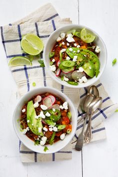 Vegetarian Black Bean & Sweet Potato Chili