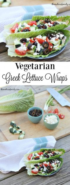 Vegetarian Greek Lettuce Wraps