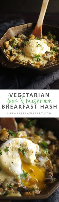 Vegetarian Leek and Mushroom Hash