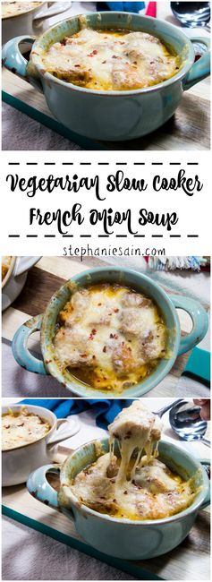 Vegetarian Slow Cooker French Onion Soup