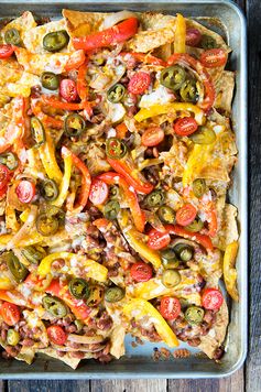 Veggie Fajita Sheet Pan Nachos