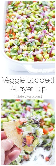 Veggie Loaded 7-Layer Dip