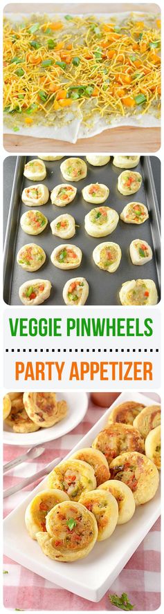 Veggie Pinwheels Party Appetizer