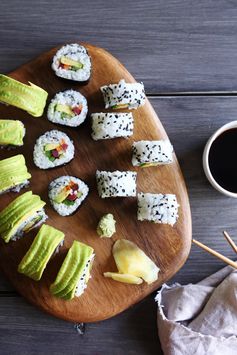 Veggie Sushi & 3 Different Ways to Roll