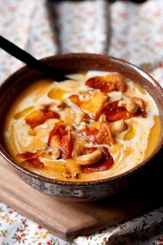 Velouté de patate douce au lait de coco et épices