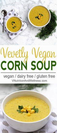 Velvety Vegan Corn Soup