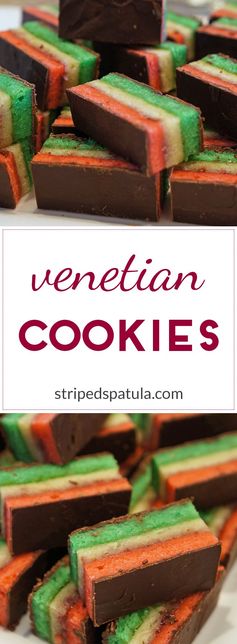 Venetian Cookies (a.k.a. Seven Layer Cookies