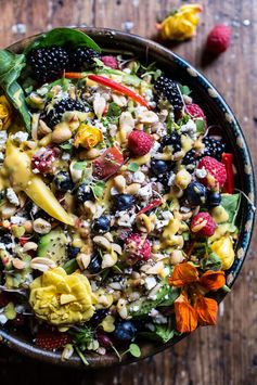 Very Berry Dream Salad with Chili Mango and Peanut Vinaigrette