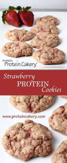 Very Strawberry Protein Cookies