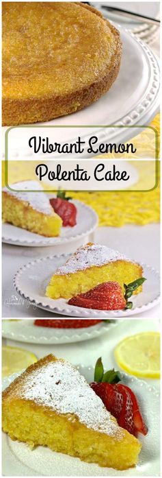 Vibrant Lemon Polenta Cake