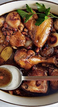 Vinegar-Braised Chicken and Onions