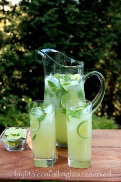 Vodka mint lemonade or limeade