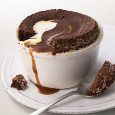 Warm Chocolate Pudding Cakes with Caramel Sauce