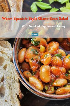 Warm Spanish-Style Giant-Bean Salad With Smoked Paprika and Celery