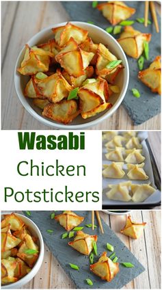 Wasabi Chicken Potstickers