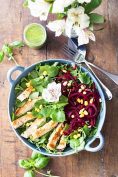 Watercress Salad with Basil Clementine Dressing