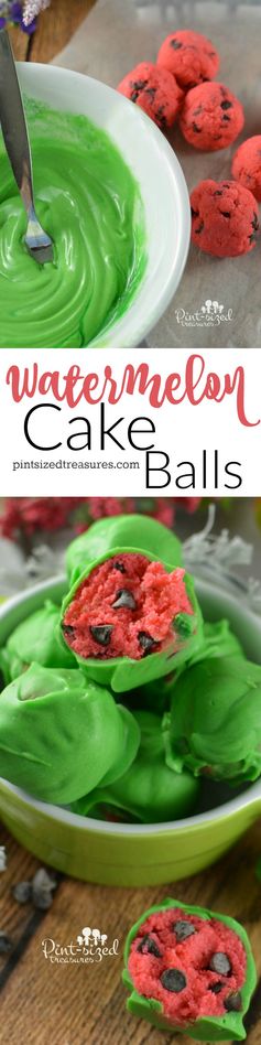 Watermelon Cake Balls