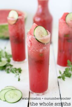 Watermelon + Cucumber Cooler