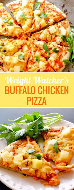 Weight Watcher's Buffalo Chicken Pizza