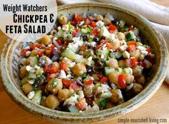 Weight Watchers Chickpea & Feta Salad