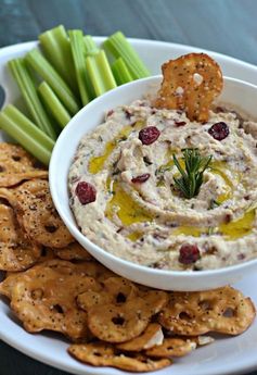 White Bean Dip with Rosemary and Cranberries