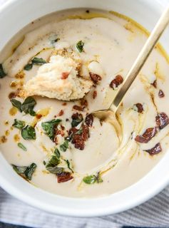 White Bean Soup with Bacon and Spiced Brown Butter