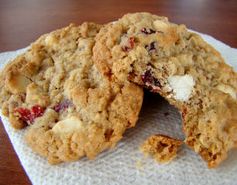 White Chocolate Chip Cranberry Oatmeal Cookies