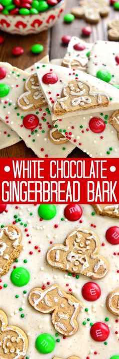 White Chocolate Gingerbread Bark