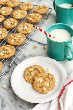 White Chocolate Macadamia Nut Cookies with Sea Salt