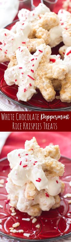 White Chocolate Peppermint Rice Krispies® Treats