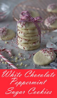 White Chocolate Peppermint Sugar Cookies