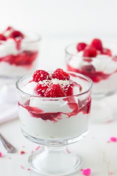 White Chocolate Raspberry Mousse