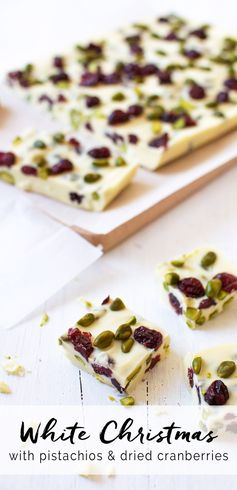 White Christmas with Pistachios & Dried Cranberries