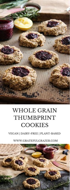 Whole Grain Thumbprint Cookies