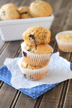 Whole Wheat Blueberry Muffins