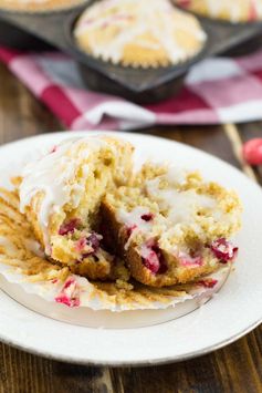 Whole Wheat Cranberry Cream Cheese Muffins