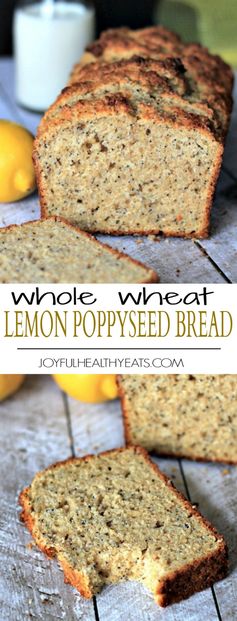 Whole Wheat Lemon Poppyseed Bread with chia seeds