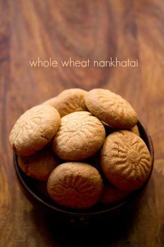 Whole wheat nankhatai recipe | atta nankhatai