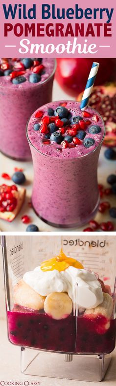 Wild Blueberry Pomegranate Smoothie