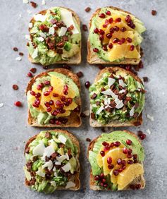 Winter Avocado Toast, Two Ways