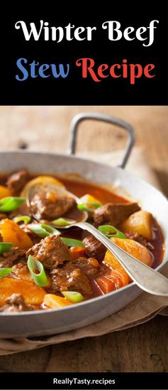 Winter Beef Stew with Carrots and Potatoes