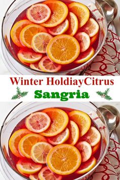 Winter Holiday Citrus Sangria