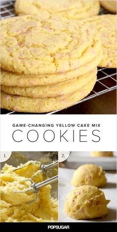 Yellow Cake Batter Cookies