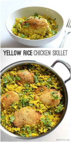 Yellow Rice Chicken Skillet