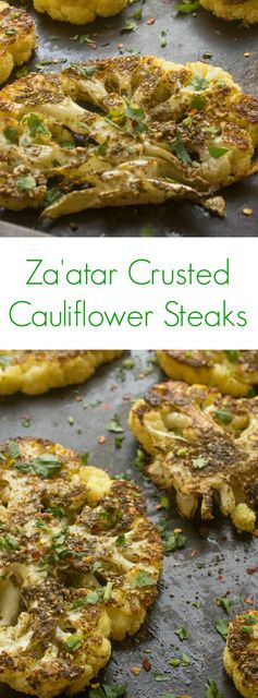 Za'atar Crusted Cauliflower Steaks