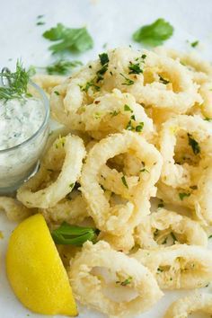 Zesty Calamari With Tartar Sauce