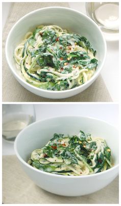 Zucchini Noodles with Lemon Garlic 