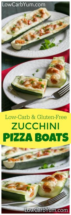 Zucchini Pizza Boats - Gluten Free