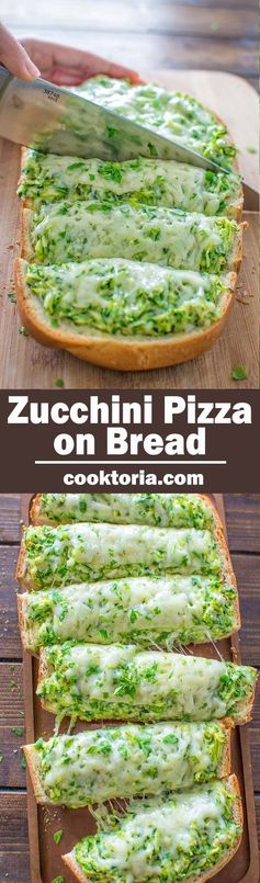 Zucchini Pizza on Bread